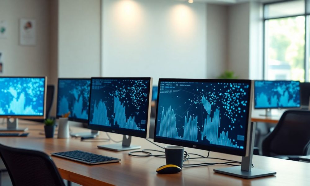 Pequena empresa utilizando cloud computing para otimizar operações e reduzir custos"