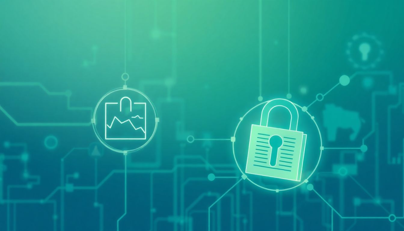 Gráfico com dados financeiros e documentos regulatórios do Banco Central, simbolizando a conformidade de sistemas de trading algorítmico no Brasil.