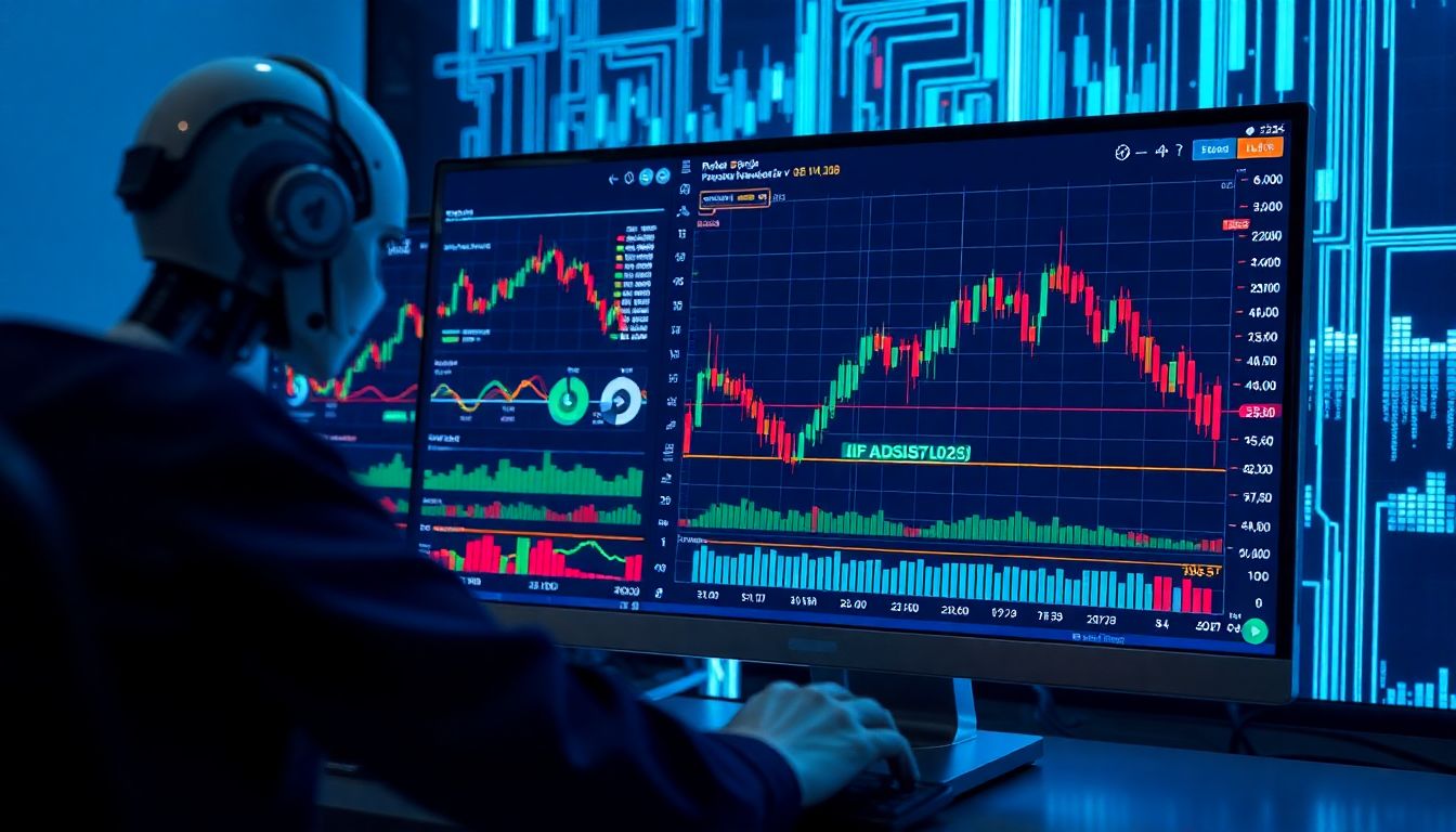 Comparação visual entre performance de algoritmos de machine learning e traders tradicionais em mercados voláteis
