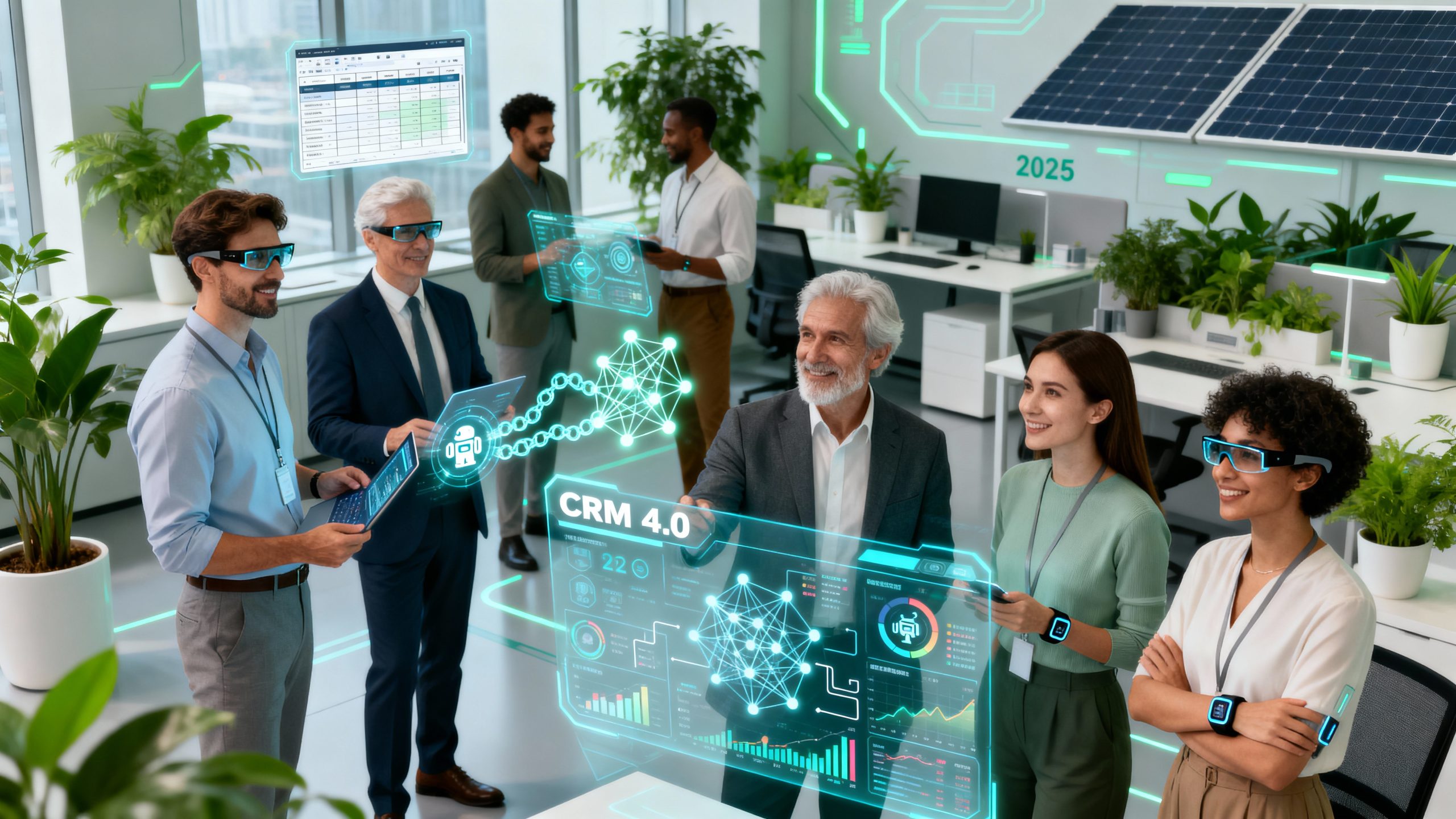 Evolução do CRM tradicional para CRM 4.0 com inteligência artificial, mostrando a transformação de sistemas reativos para preditivos e personalizados"