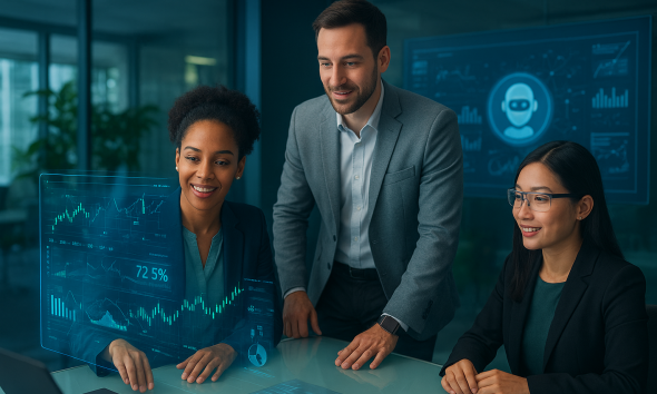 Agentes de IA autônomos monitorando portfólio inteligente em trading autônomo 2026